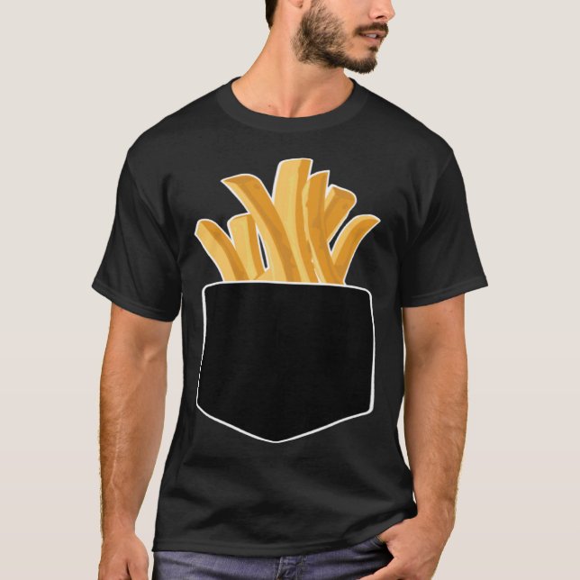 Camiseta Fries Francesas En Mi Bolsillo (Anverso)