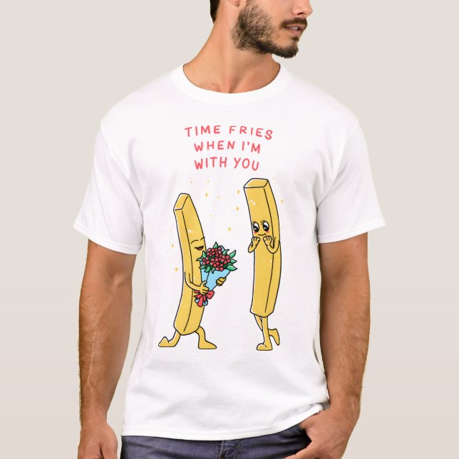 Camiseta Fries francesas románticas (Anverso)