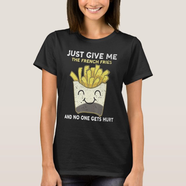 Camiseta Fries franceses de comida rápida Alimentos fríos (Anverso)