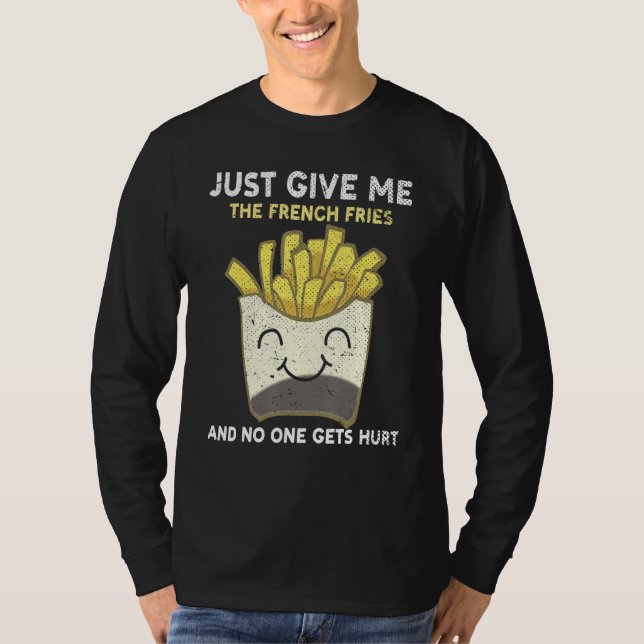 Camiseta Fries franceses de comida rápida Alimentos fríos (Anverso)