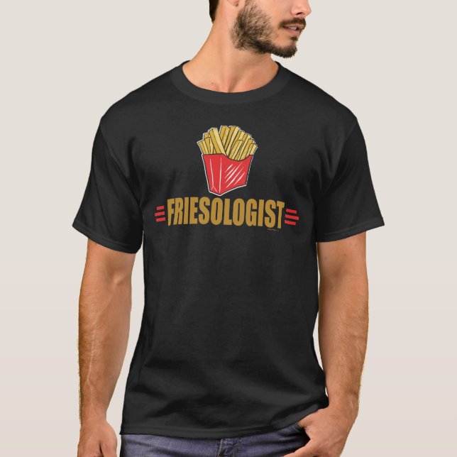 Camiseta Fries franceses graciosos (Anverso)