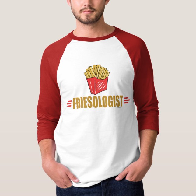 Camiseta Fries franceses graciosos (Anverso)