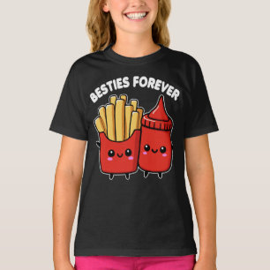 Camiseta Fries Franceses Y Ketchup Bestis Para Siempre Grac