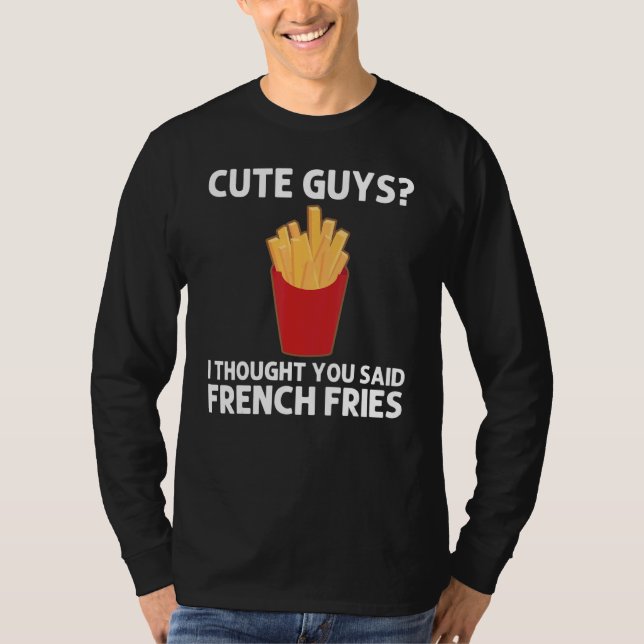 Camiseta Fries Para Chicas Niños De La Patata Fry Fast Food (Anverso)