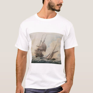 Camiseta Frigate en un oleaje del siglo XVII