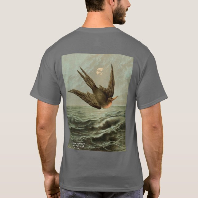 Camiseta Frigatebird magnífico, ilustración delantera/inver (Reverso)