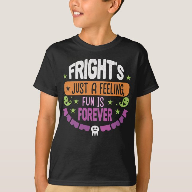 Camiseta Fright's just a Fealloween Kids (Anverso)