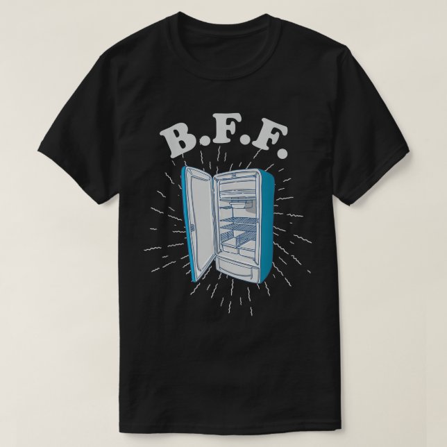 Camiseta Frigorífico refrigerador BFF (Diseño del anverso)
