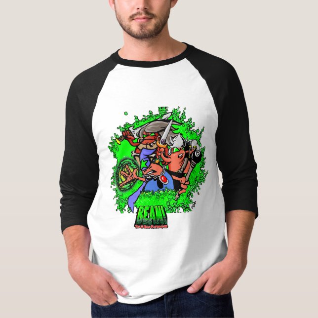 Camiseta ¡Frijol! Héroes Hombres    (Anverso)
