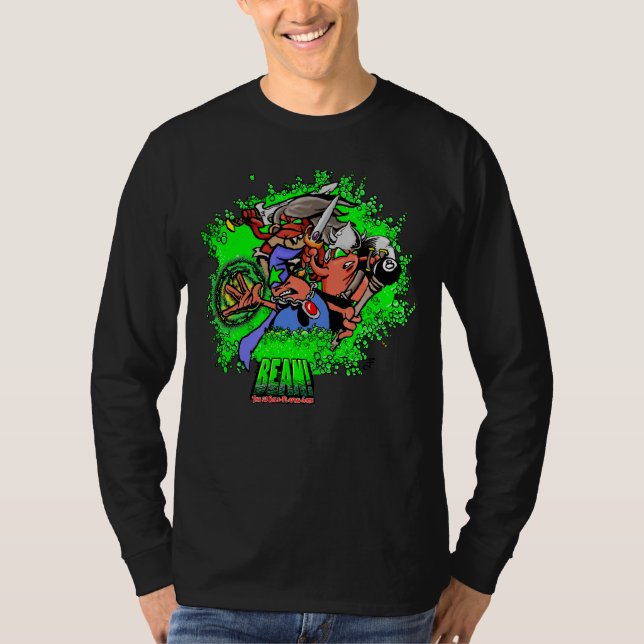 Camiseta ¡Frijol! Héroes masculinos    (Anverso)