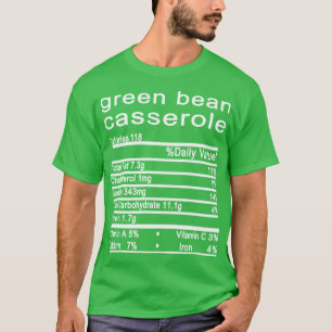 Camiseta frijoles verdes casserole thansding food