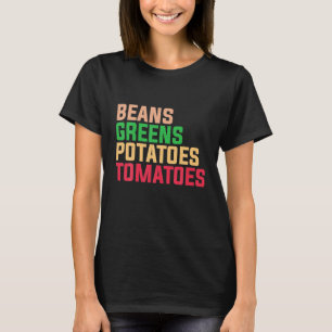 Camiseta Frijoles Verduras Papas Tomates Día de Acción de G