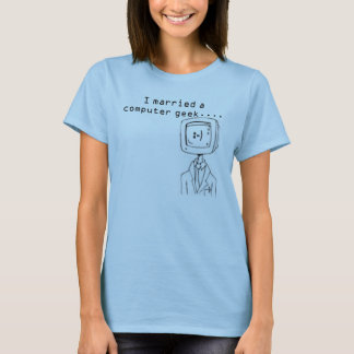 Camiseta Friki casado del ordenador