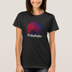 Camiseta Friluftsliv Vaporwave Retro