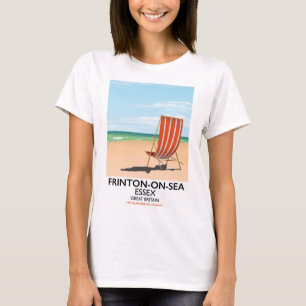 Camiseta Frinton-on-Sea, Essex, cartel de costa marítima.