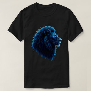 Camiseta Frio León Animal Con Ojos Azules Arte León