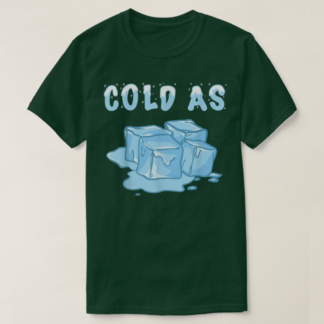 Camiseta Frío mientras cubos de hielo niegan nieve en Guay  (Diseño del anverso)