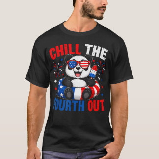 Camiseta Frio Patriótico El Cuarto Fuera Panda Divertido 4 