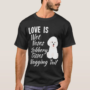 Camiseta Frisa de Bichon Perro blanco pequeño Maltipoo Malt