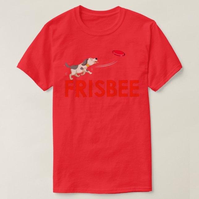 Camiseta Frisbee Disks Disk Dog Dogs Player Motif (Diseño del anverso)
