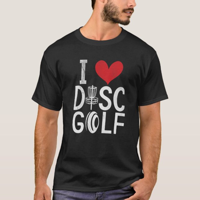 Camiseta Frisbee Golf I Love Disk Golf (Anverso)