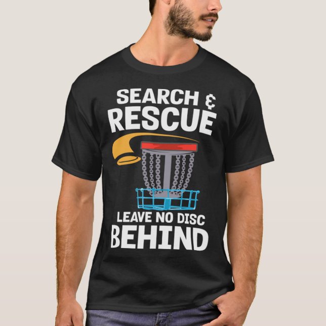 Camiseta Frisbee Player Golfer I Disk Golf Search y Rescu (Anverso)