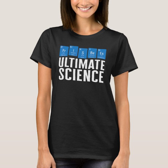Camiseta Frisbee Player Science Periódico Table Flying Disc (Anverso)