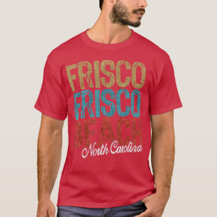 Camiseta Frisco Beach North Carolina HIBISCUS SCRIPT Tres