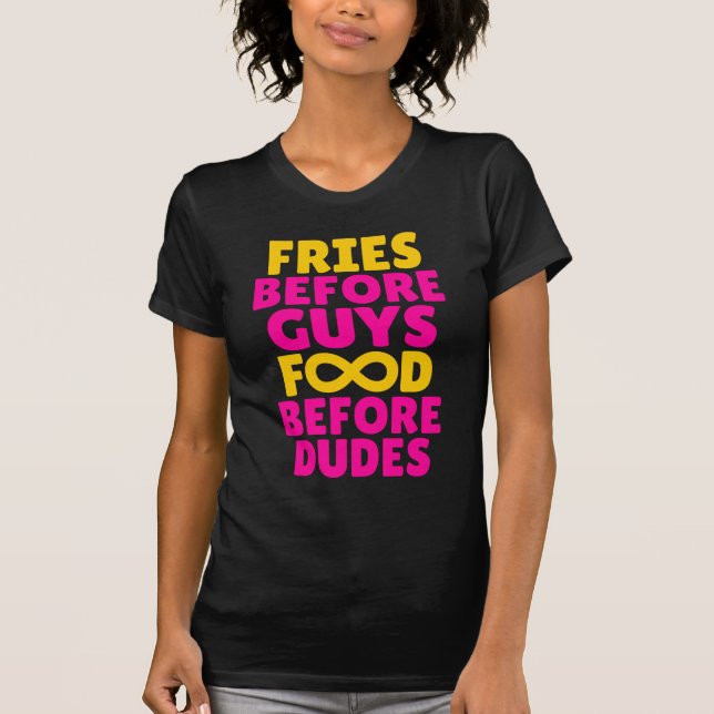 Camiseta Fritadas antes de la comida de los individuos (Anverso)