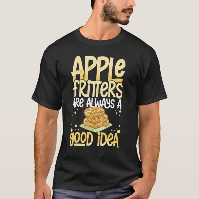 Camiseta Fritter de Apple receta vena libre de pan de donut (Anverso)