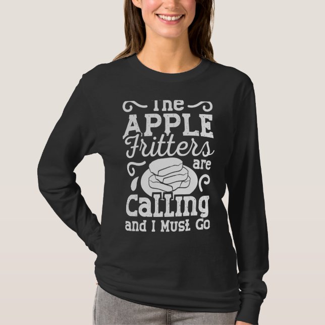 Camiseta Fritter de Apple receta vena libre de pan de donut (Anverso)