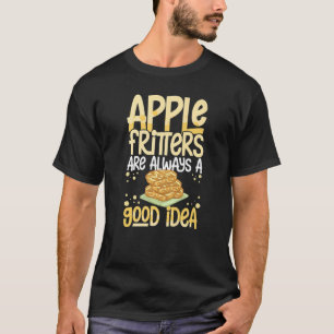 Camiseta Fritter de Apple receta vena libre de pan de donut