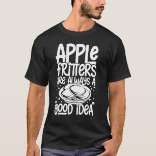 Camiseta Fritter de Apple receta vena libre de pan de donut
