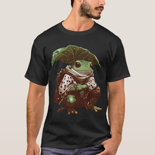 Camiseta Frog Adventurer Under Leaf (Anverso)