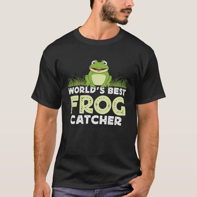 Camiseta Frog Amphibians Exotic Animal Frog Hunter Tadpole  (Anverso)