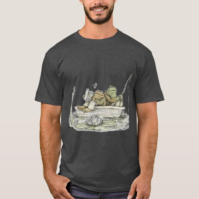 Camiseta Frog andoad Fishing funny (Anverso)