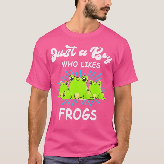 Camiseta Frog Animals Fun Boy ama a las ranas (Anverso)