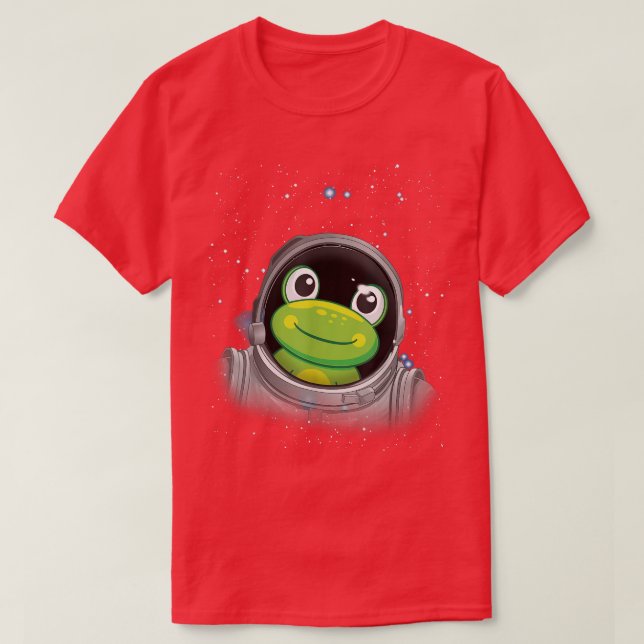 Camiseta Frog Astronaut Space Astronomy Kids Astronaut Frog (Diseño del anverso)