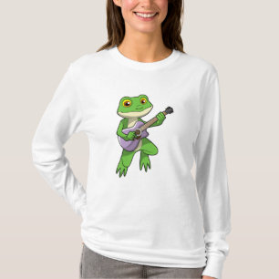 Camiseta Frog at Music with Guitar