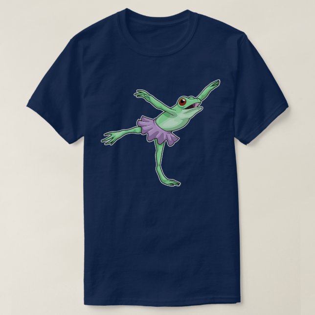 Camiseta Frog Ballerina Ballet Dance (Diseño del anverso)