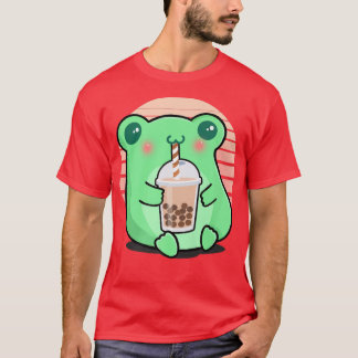 Camiseta Frog Boba Tea Funny Amphibian Beba Té 