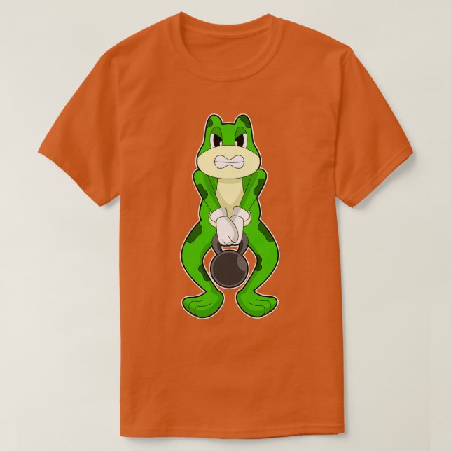 Camiseta Frog Bodybuilding Dumbbell (Diseño del anverso)