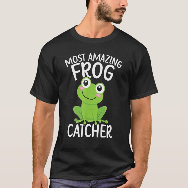 Camiseta Frog Catcher Froggy Toad Tadpole Amphibian Herpeto (Anverso)