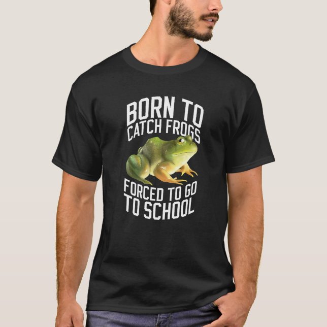 Camiseta Frog Catching Kids And Frog Catcher   (Anverso)