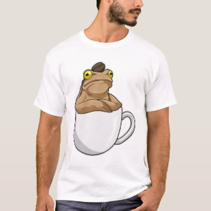 Camiseta Frog Coffee frijol
