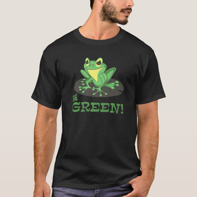 Camiseta Frog Conservation Environmental Protection Be Gree (Anverso)