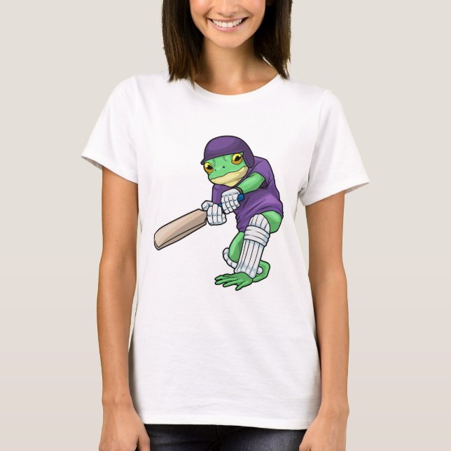 Camiseta Frog Cricket Cricket bat Sports (Anverso)