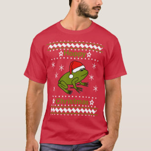 Camiseta Frog dice que Navidades amordazados