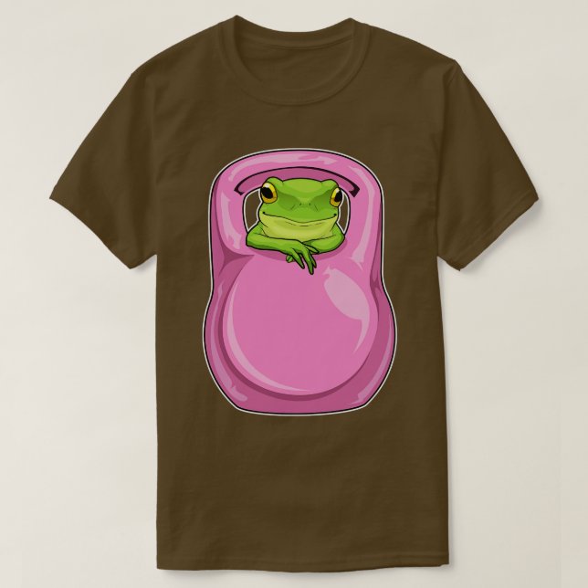 Camiseta Frog Fitness Dumbbell (Diseño del anverso)