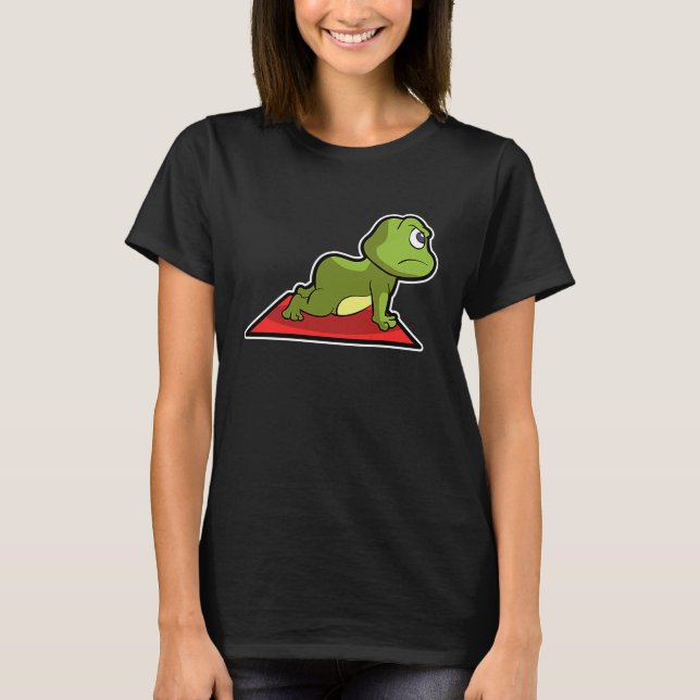 Camiseta Frog Frog Yoga Poses Sports Gymnastics Ohm Heartbe (Anverso)